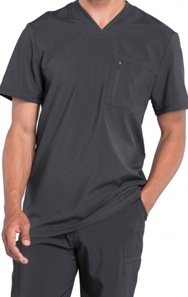 *FINAL SALE S CK910A Men's Tuckable V-Neck Top - Cherokee Infinity - Antimicrobial