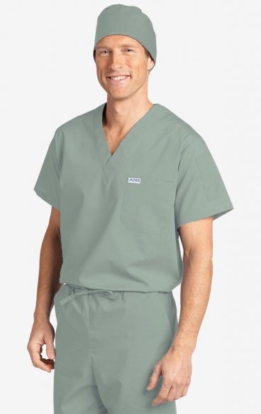 *FINAL SALE M 606T MOBB Unisex V-Neck Chest Pocket Scrub Top