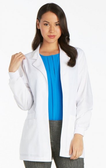 *FINAL SALE 1302 Cherokee Whites 30" Lab Coat with Rib Knit Cuffs by Cherokee 