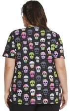DK876 Dickies Fitted Print Top - Squad Ghouls