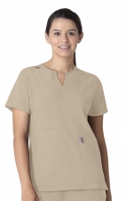 C12213 Carhartt Force Modern Fit Women's Notch Neck Tunic Scrub Top