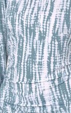 2409 Wink Layers Silky Long Sleeve Print Top - Shibori Blue