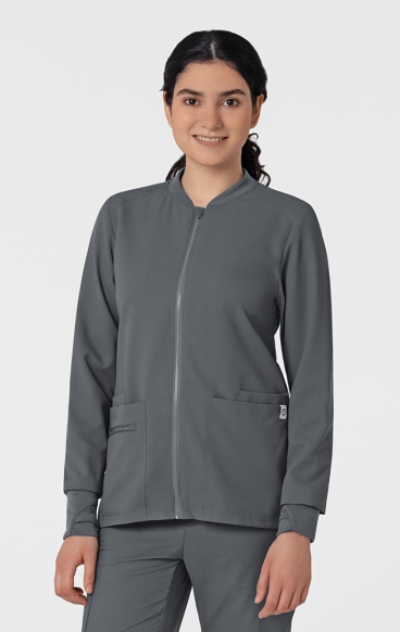 8122 Thrive Women's Zip-Front Warm Up Jacket by Wink