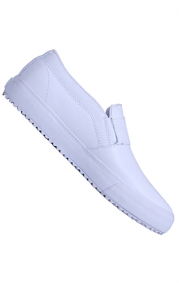 *FINAL SALE Rush White Wide Slip Resistant Slip On Sneaker from Infinity Footwear by Cherokee
