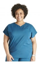 CK836A Atmos Contemporary V-Neck Dolman Sleeve Top with 3 Pockets by Cherokee