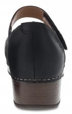 Beatrice Black Burnished Nubuck Stapled Mary Jane by Dansko