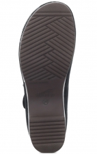 Beatrice Black Burnished Nubuck Stapled Mary Jane by Dansko