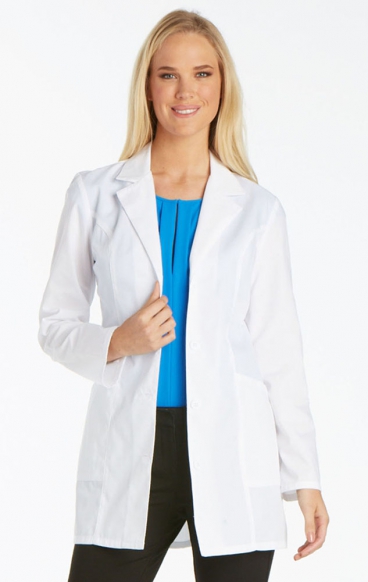 *FINAL SALE 2300 Cherokee Whites 32" Fitted Lab Coat by Cherokee