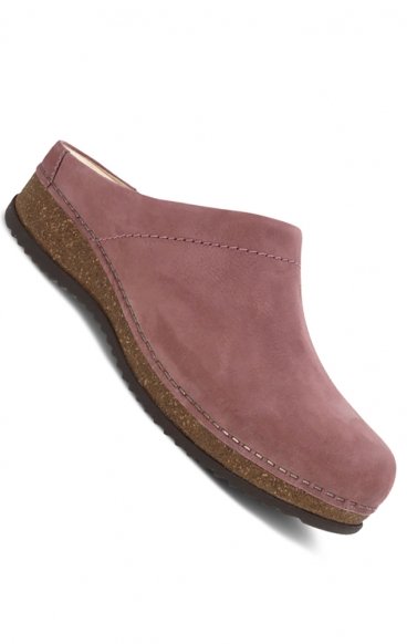 Mariella Rose Milled Nubuck Stapled Mule by Dansko Mariella Rose Milled Nubuck Stapled Mule by Dansko