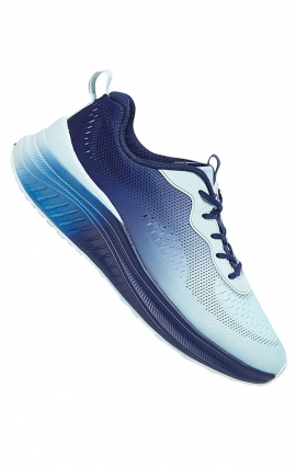 Infinite Navy/Glacial Blue Women's Lightweight Slip Resistant Sneaker from Infinity Footwear by Cherokee