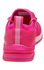 Dart Electro Pink/White Fade Lightweight Slip Resistant Women's Sneaker from Infinity Footwear by Cherokee