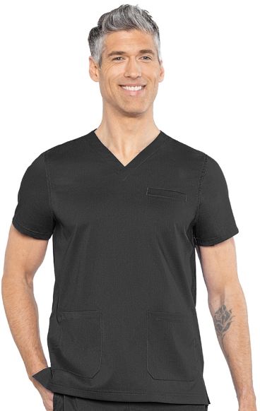 *FINAL SALE L 7477 Med Couture Rothwear Touch Wescott 3 Pocket Men's Scrub Top 