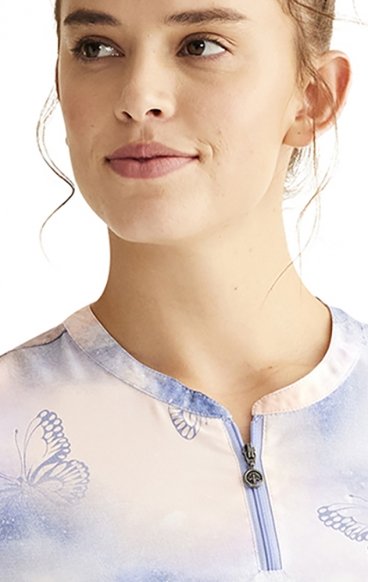 HH900 Limited Edition Ivy 3 Pocket Print Top by Healing Hands - Whimsical Sky