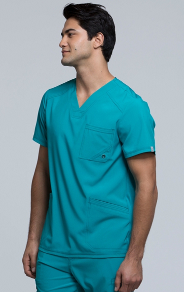 *FINAL SALE L CK900A Infinity Men's V-Neck Topby Cherokee with Certainty® Antimicrobial Technology