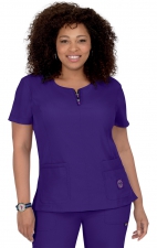 317 Koi Lite™ Scrubs Serenity Double Zipper Top