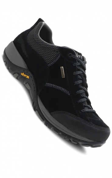 *FINAL SALE WIDE Paisley Black/Black Suede Waterproof Women's Slip Resistant Shoe by Dansko