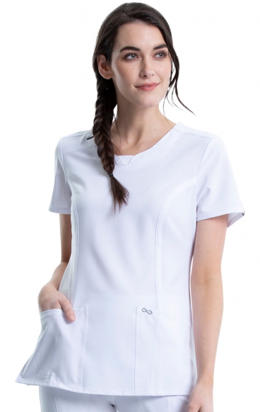 *FINAL SALE 5XL 2624A Infinity Round Neck Top by Cherokee with Certainty® Antimicrobial Technology