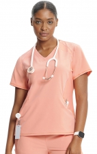 IN620A GNR8 Contemporary V-Neck Top with Kangaroo Pocket by Infinity