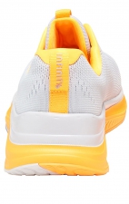 Infinite Light Grey/Neon Orange Women's Lightweight Slip Resistant Sneaker from Infinity Footwear by Cherokee