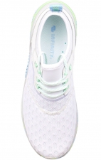 Dart Artic White/Mint Blue Camo Lightweight Slip Resistant Women's Sneaker from Infinity Footwear by Cherokee