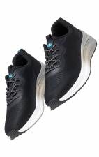 Men's Infinite Black Shadow Fade Lightweight Slip Resistant Sneaker by Infinity Footwear