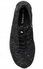 Everon Knit Speckled Black/White Lightweight Slip-Resistant Women's Sneaker from Infinity Footwear by Cherokee
