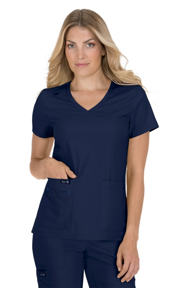 *FINAL SALE 3XL 373 koi Basics Becca 4 Pocket V-Neck Top *FINAL SALE 3XL 373 koi Basics Becca 4 Pocket V-Neck Top