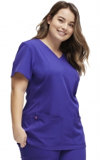 20710 Break on Through V-Neck 3 Pocket Top from HeartSoul