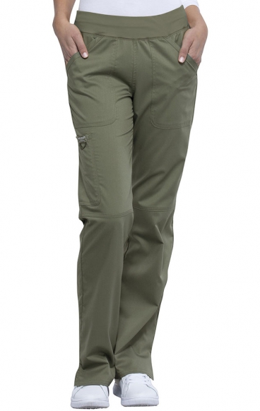 *FINAL SALE S WW110T Tall Workwear Revolution Straight Leg Pull On Pant by Cherokee *FINAL SALE S WW110T Tall Workwear Revolution Straight Leg Pull On Pant by Cherokee