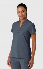 6734 RENEW Women's Mandarin Collar Scrub Top by WINK