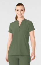 6734 RENEW Women's Mandarin Collar Scrub Top by WINK