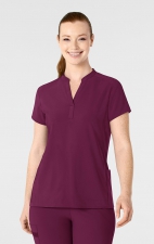 6734 RENEW Women's Mandarin Collar Scrub Top by WINK