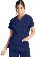 IP727A Inspira Flex V-Neck Top with 4 Pockets