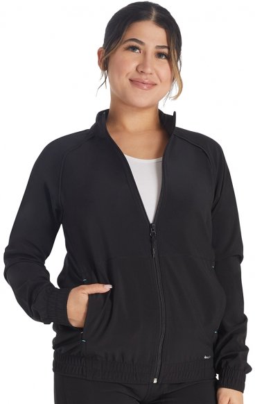 IP307A Inspira Flex Contemporary Fitted Zip Front Jacket