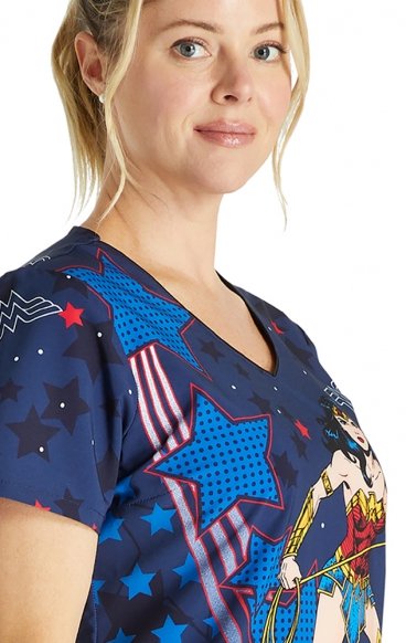 TF626 Tooniforms Modern Classic Fit 2 Pocket Print Top by Cherokee Uniforms - Defender Of Truth