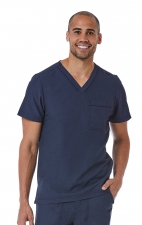 5901 Matrix Pro Men's Contrast Piping V-neck Top