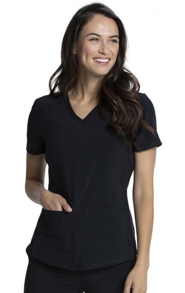 *FINAL SALE 5XL CKA685 Allura V-Neck 3 Pocket Top by Cherokee