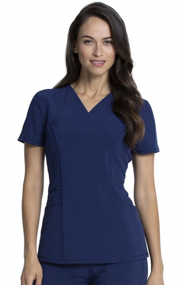*FINAL SALE XS CKA684 Allura Fitted V-Neck 3 Pocket Top by Cherokee *FINAL SALE XS CKA684 Allura Fitted V-Neck 3 Pocket Top by Cherokee