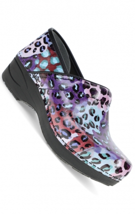 XP 2.0 Purple Leopard Patent Slip Resistant Women's Clog by Dansko