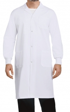 4533 Greentown Classix Unisex Snap Front Full Length Lab Coat With Cuffs