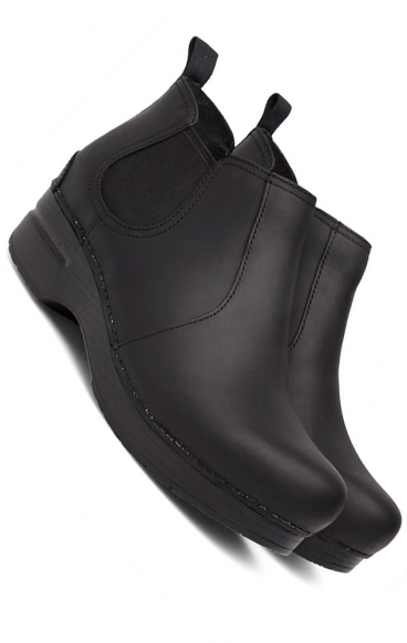 Frankie Black Oiled Leather Boot for Women by Dansko