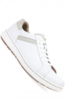 Trevor White Calf Slip Resistant Men's Sneaker by Dansko