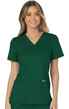 WW610 Workwear Revolution Mock Wrap Top by Cherokee