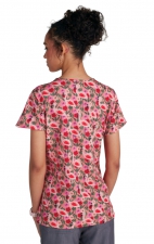 1122PRA koi Artist Series Limited Edition Rosalie Top - Flamingo and Flowers