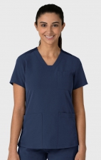 6132 Nova Flex-n-Reach 3 Pocket V-Neck Top by WINK