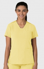 6132 Nova Flex-n-Reach 3 Pocket V-Neck Top by WINK