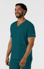 6351 Boundless Men's Multi-Pocket V-Neck Scrub Top by WINK