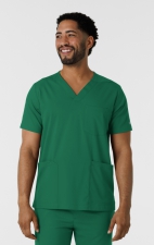 6351 Boundless Men's Multi-Pocket V-Neck Scrub Top by WINK