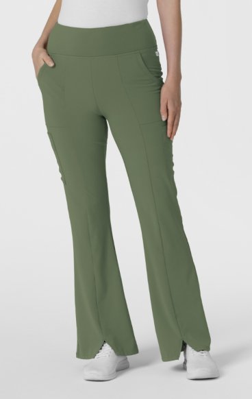 5534P Petite RENEW Women's Flare Leg 7 Pocket Cargo Pant by WINK