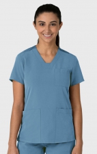 6132 Nova Flex-n-Reach 3 Pocket V-Neck Top by WINK